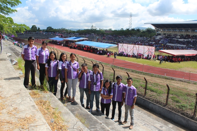 Komisi Pelayanan Pemuda Jemaat GMIM Efata Rumoong Bawah pada Ibadah Agung Paskah @Stadion Maesa Tondano-Minahasa